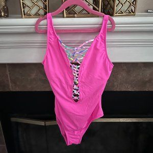 Size 0 Lilly Pulitzer Hot Pink Jaspen Swimsuit